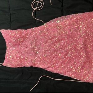 Pink Sequin Dress
